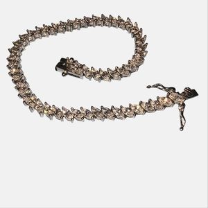 YGI Sterling Silver and Clear CZ Sparkle Tennis or Line Bracelet